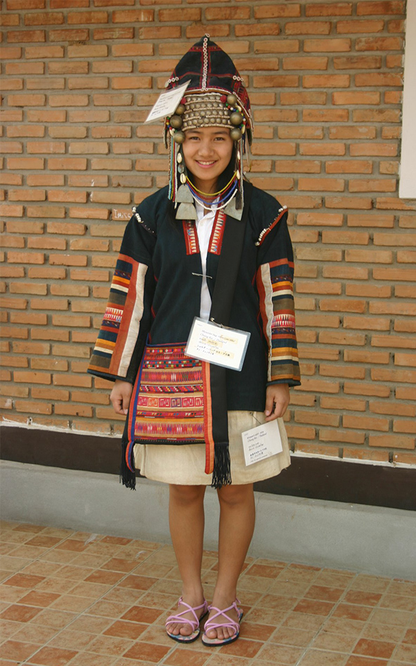 タイ山岳民族衣装展示